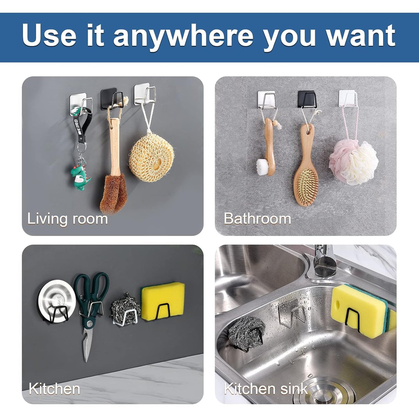 Rustproof Stainless Steel Sink Sponge Holder