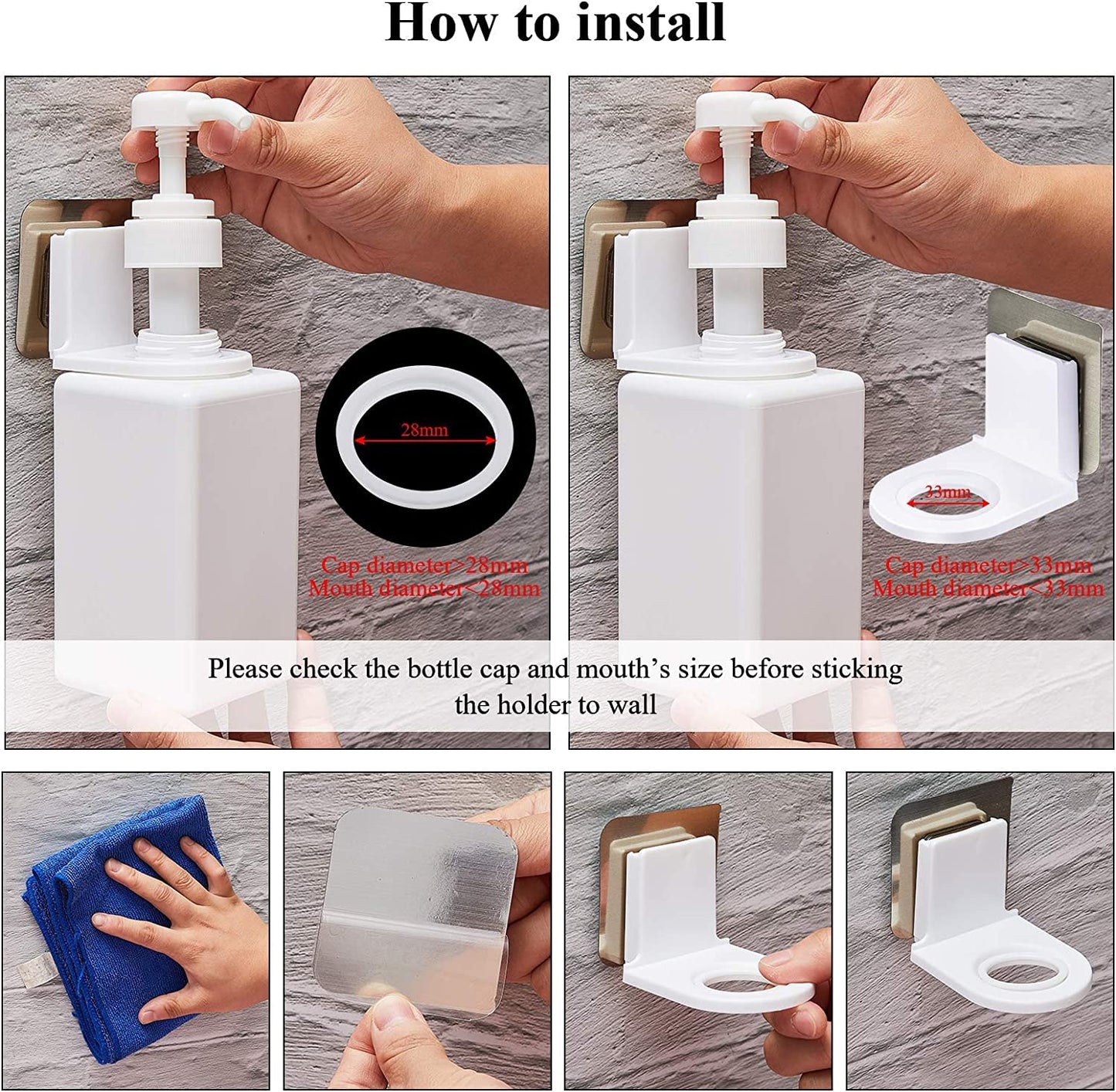 Shower Gel Bottle Hook