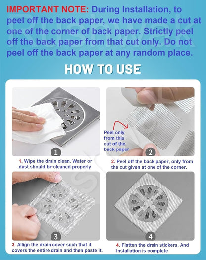 Hair Catcher Drain Sticker - Multipurpose