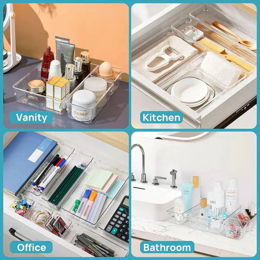 Multi-Purpose Clear Organizer Tray