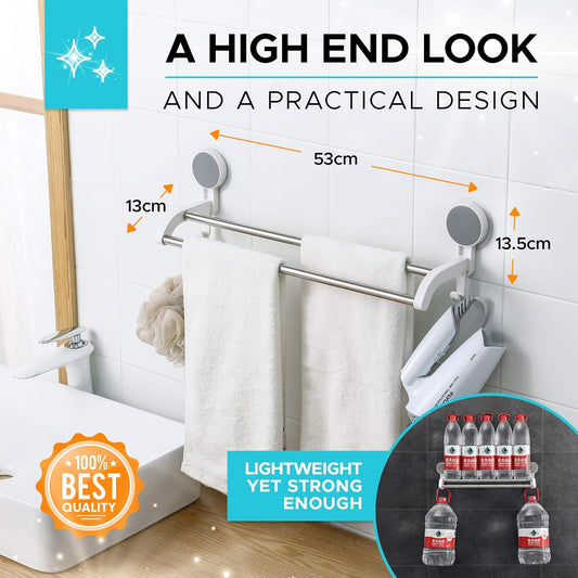 Self Adhesive Towel Holder Bar for Bathroom & Kitchen (G)