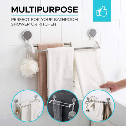 Self Adhesive Towel Holder Bar for Bathroom & Kitchen (G)