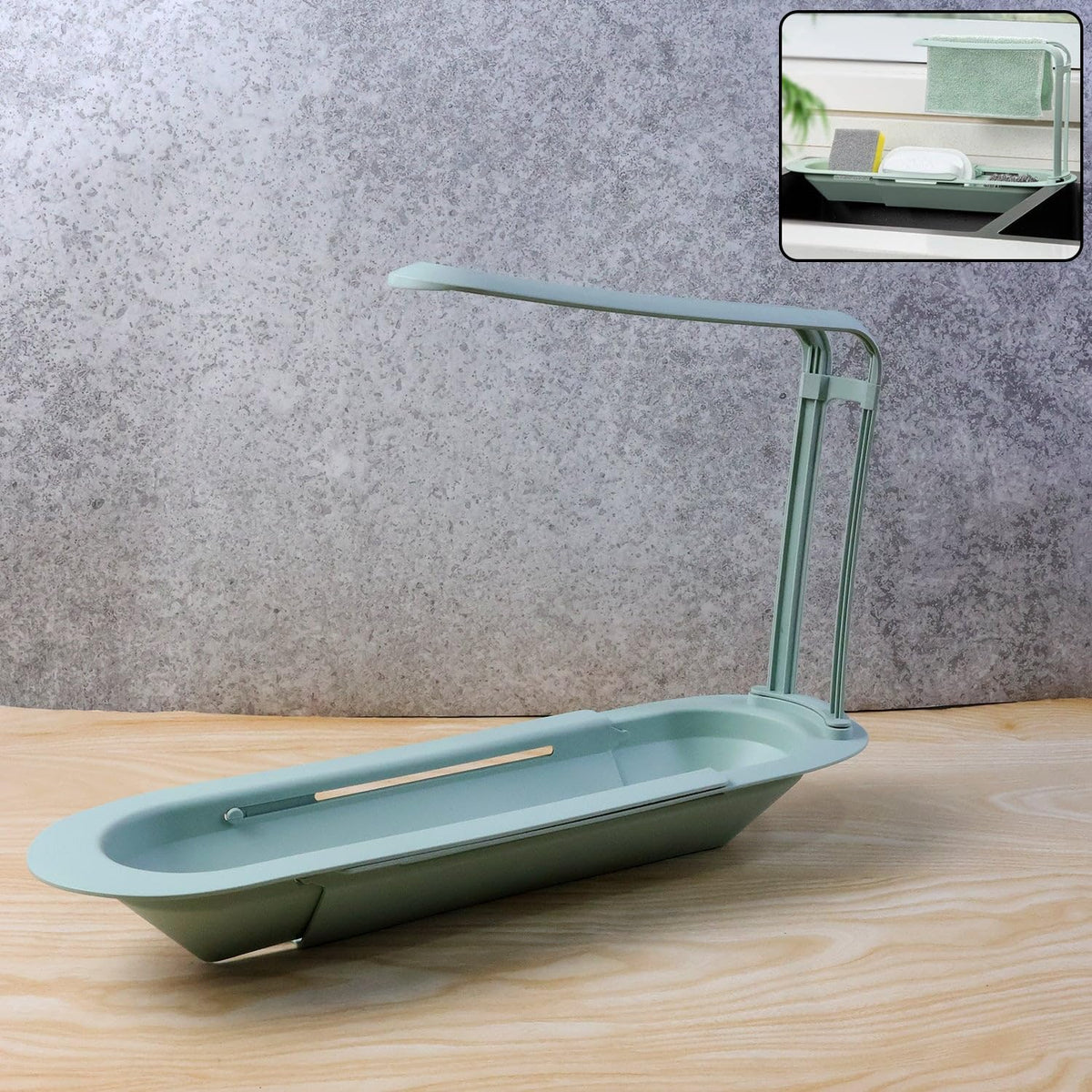 Adjustable Telescopic Sink Storage for Kitchen Accessories (G)