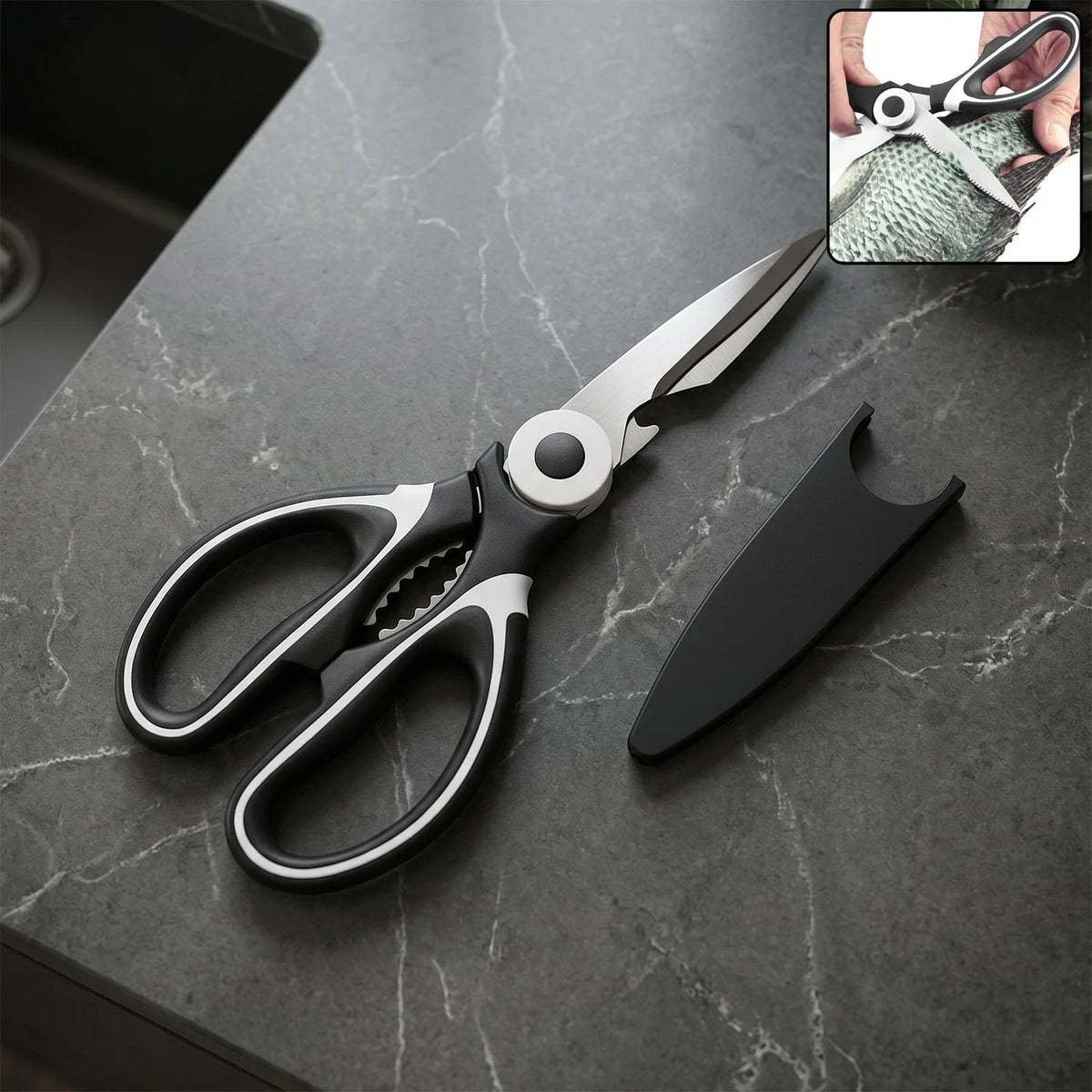 Multi-Function Food Scissors For Easy Cutting