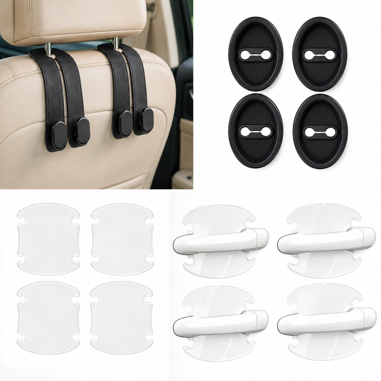 3-in-1 Car Protection & Utility Combo - Premium Car Kit