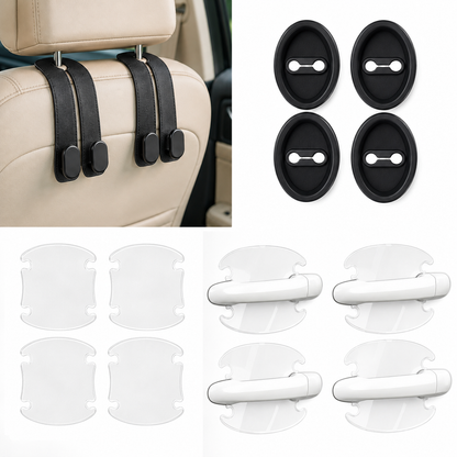 3-in-1 Car Protection & Utility Combo - Premium Car Kit