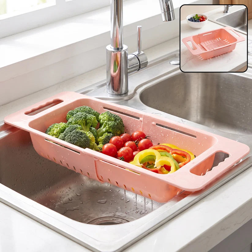Adjustable Over The Sink Drain Basket - Premium Quality