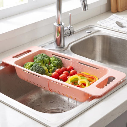 Adjustable Over The Sink Drain Basket - Premium Quality