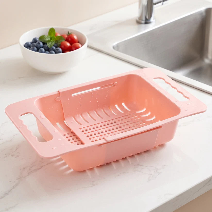 Adjustable Over The Sink Drain Basket - Premium Quality