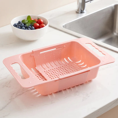 Adjustable Over The Sink Drain Basket - Premium Quality