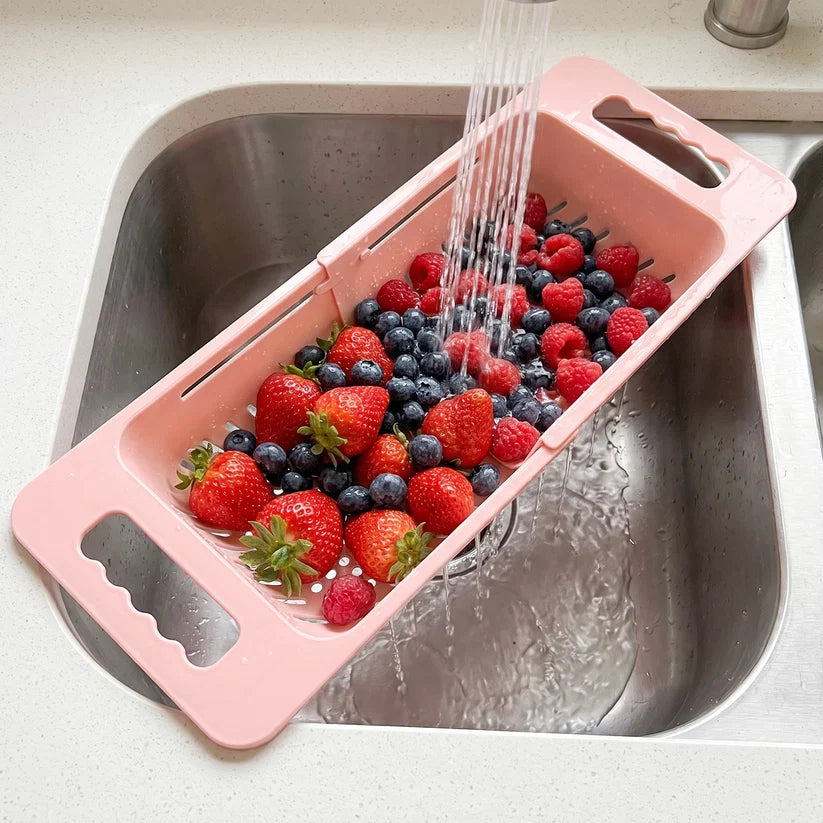 Adjustable Over The Sink Drain Basket - Premium Quality