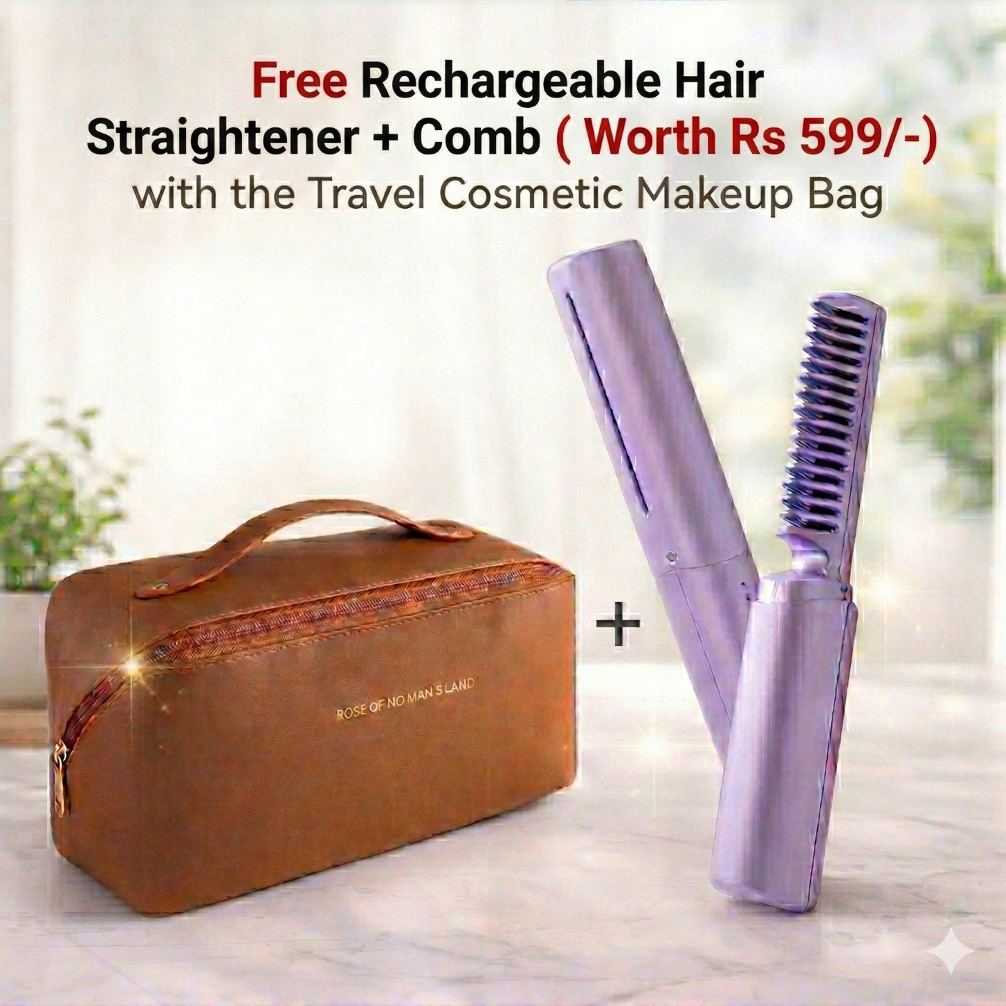 Pretty - Multipurpose Cosmetic Storage Bag [ Free Heat Comb]