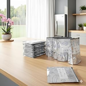 Reusable Aluminum Foil Begs - Safe Food Storage