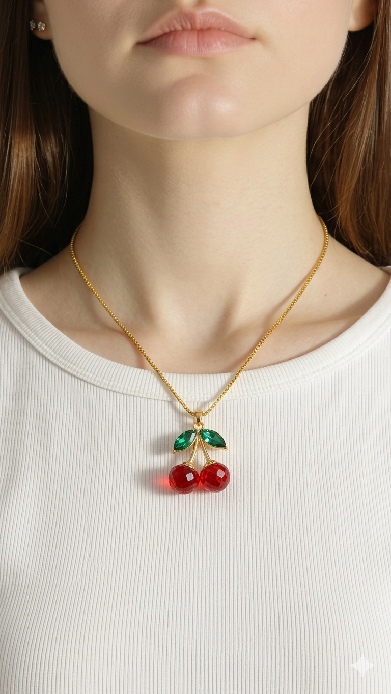 Cherry Blossom Pendant Necklace (F)